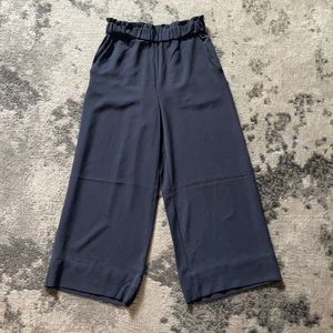 Blue gaucho pants